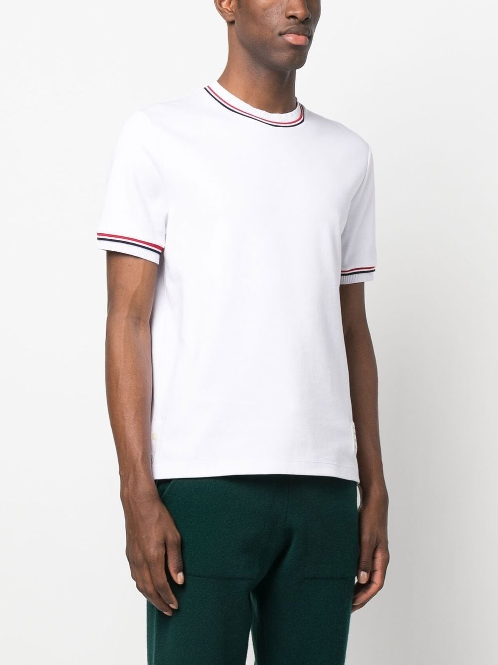 logo-patch crew neck t-shirt - 3