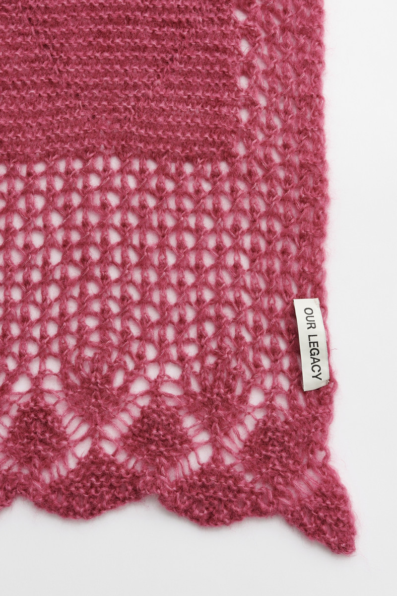 Our Legacy Domestic Scarf Uncut Ruby Softest Mohair Silk outlook