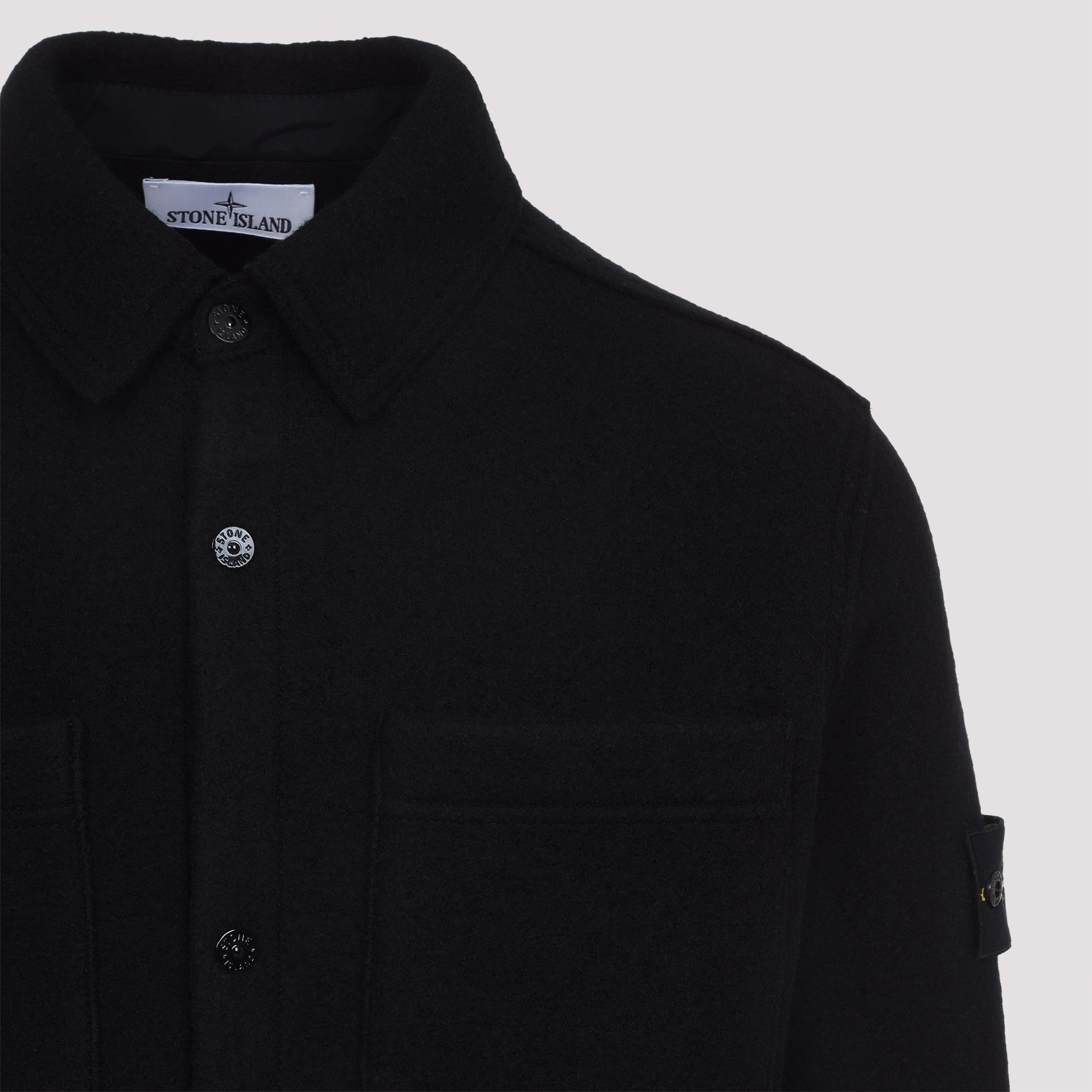 Stone Island Virgin Wool Cardigan Men - 4