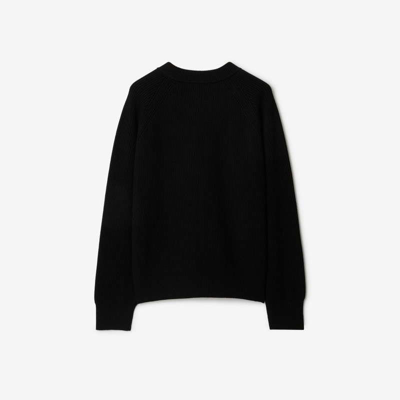 Rib Knit Wool Sweater 5