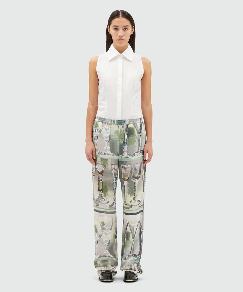 MSGM Pants with "Glass" print outlook