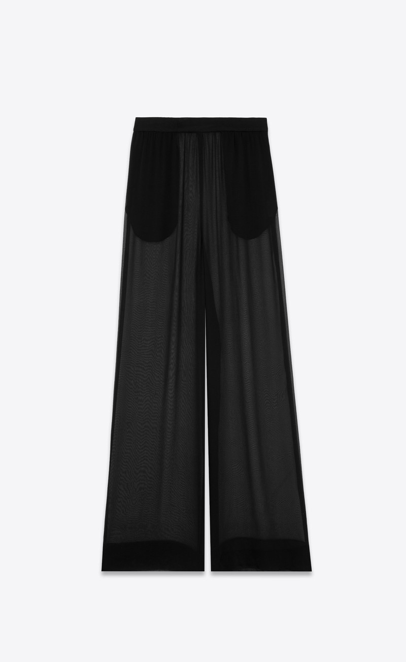 large pants in crepe muslin - 1