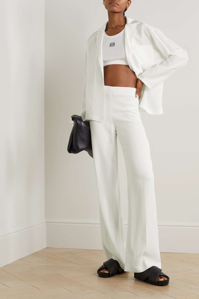 Stella McCartney Crepe wide-leg pants outlook