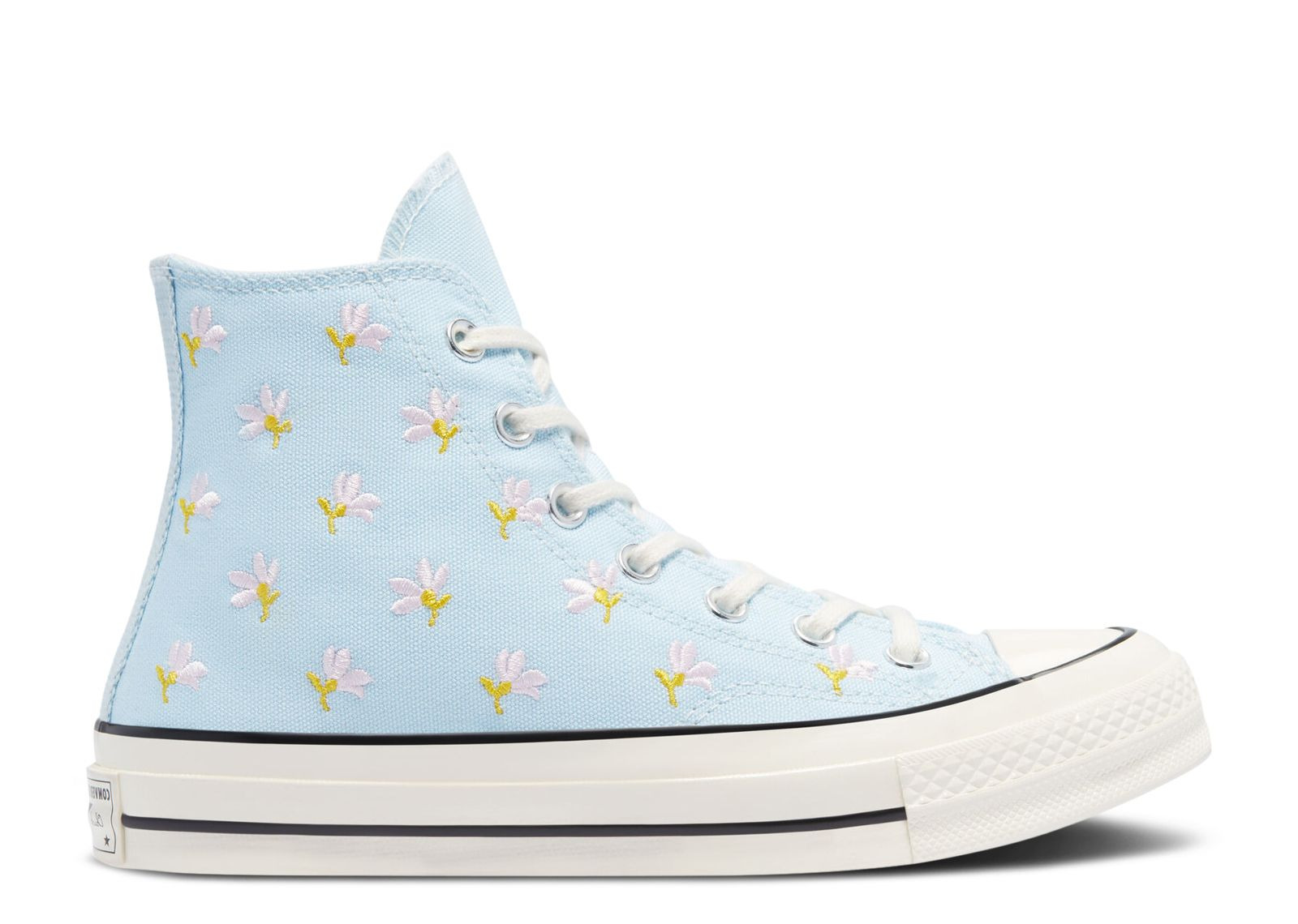 WMNS CHUCK 70 HIGH 'EMBROIDERED FLORAL PRINT - CHAMBRAY BLUE' - 1