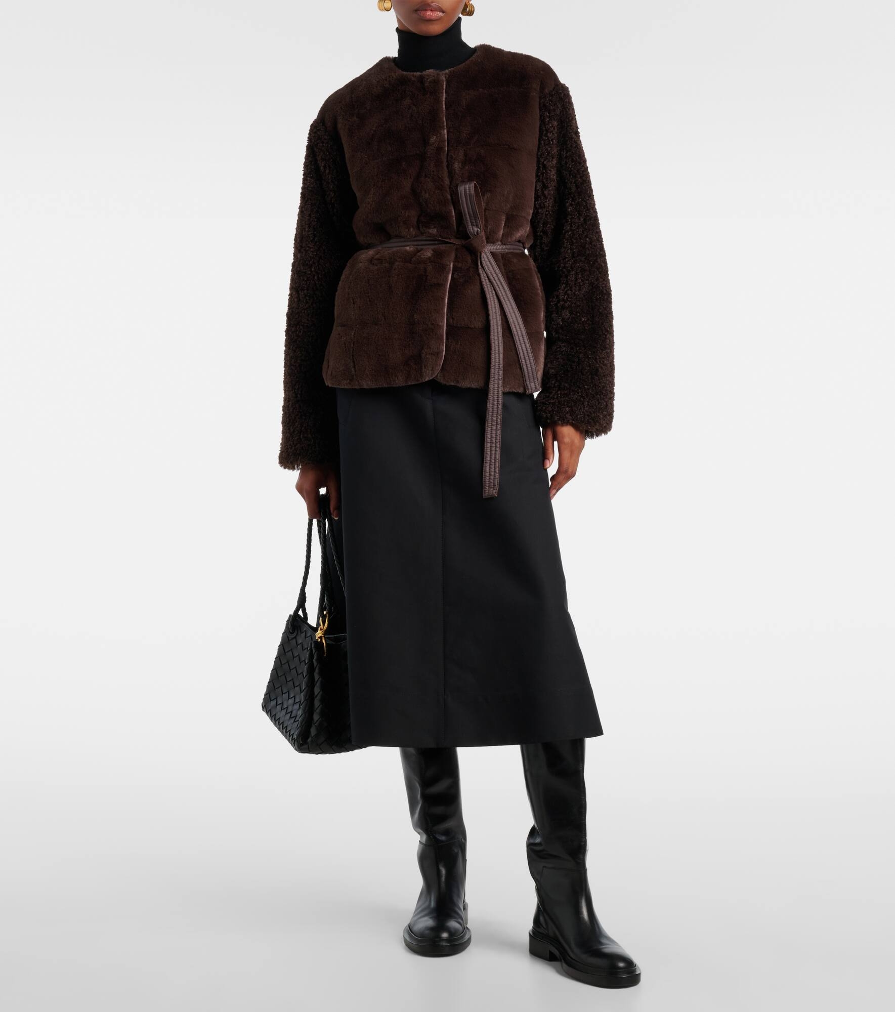 Jouillat faux-fur down jacket - 2