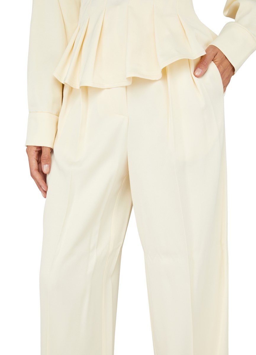 Wide leg tailored trousers - 4