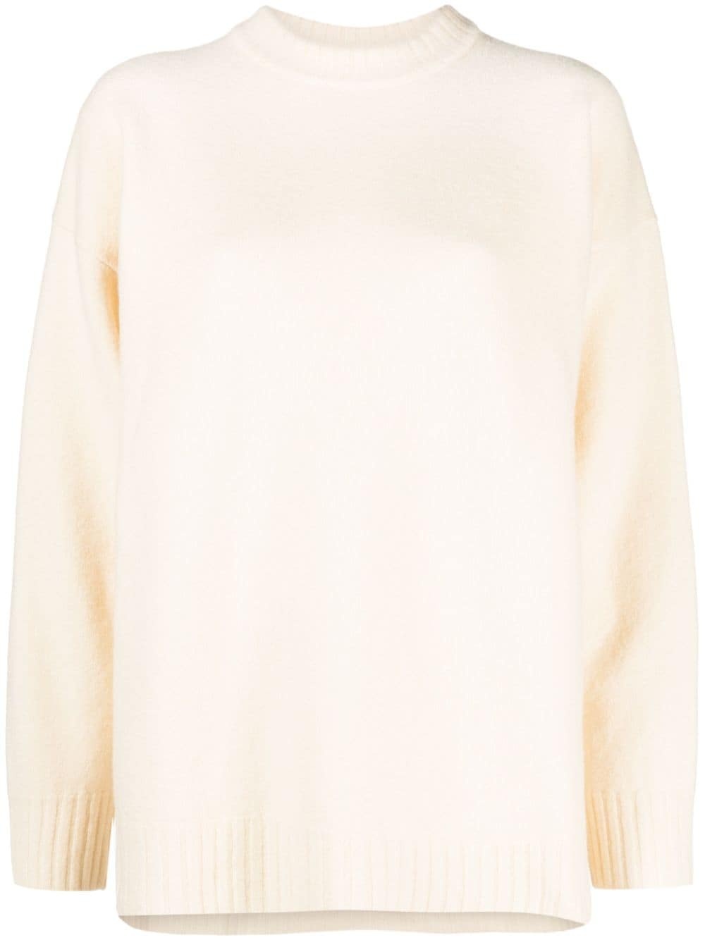 long-sleeve crew-neck wool jumper - 1