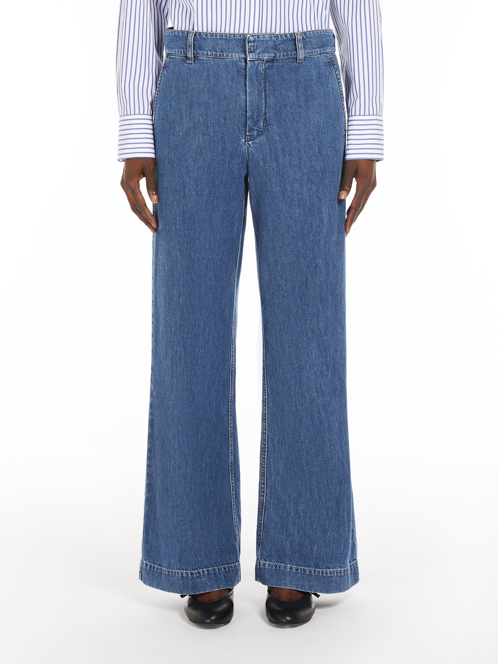 BUONO Wide denim trousers - 3