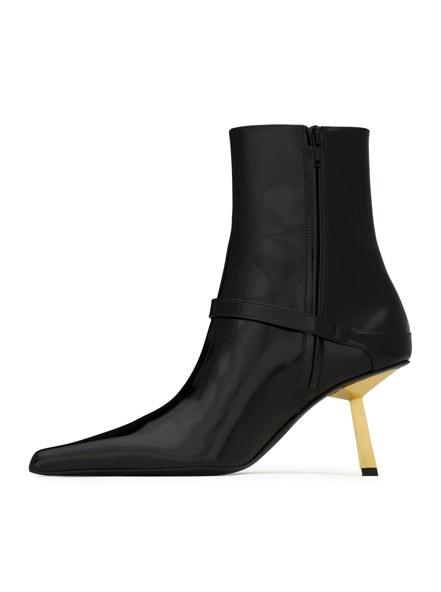 LEE ANKLE BOOTS IN MIRRORED LEATHER - 5