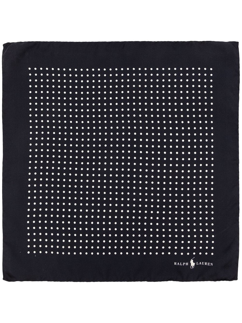 St James spot-print pocket square 1