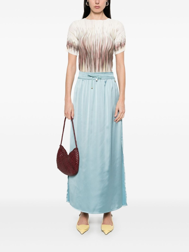 Herno satin maxi dress outlook