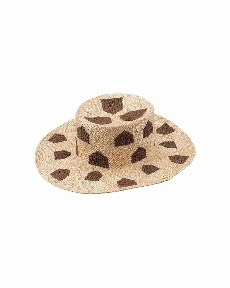 STRAW BOATER HAT W ONE COLOR - 1