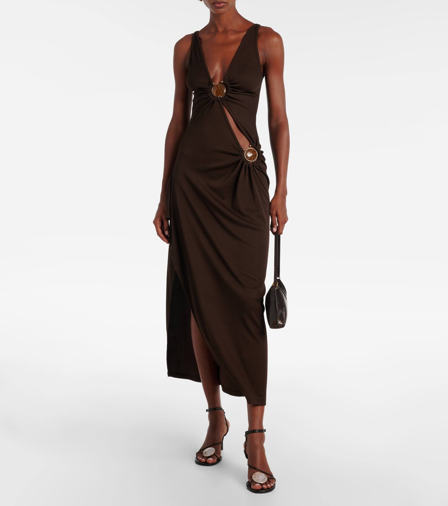 Cascade embellished midi dress - 2