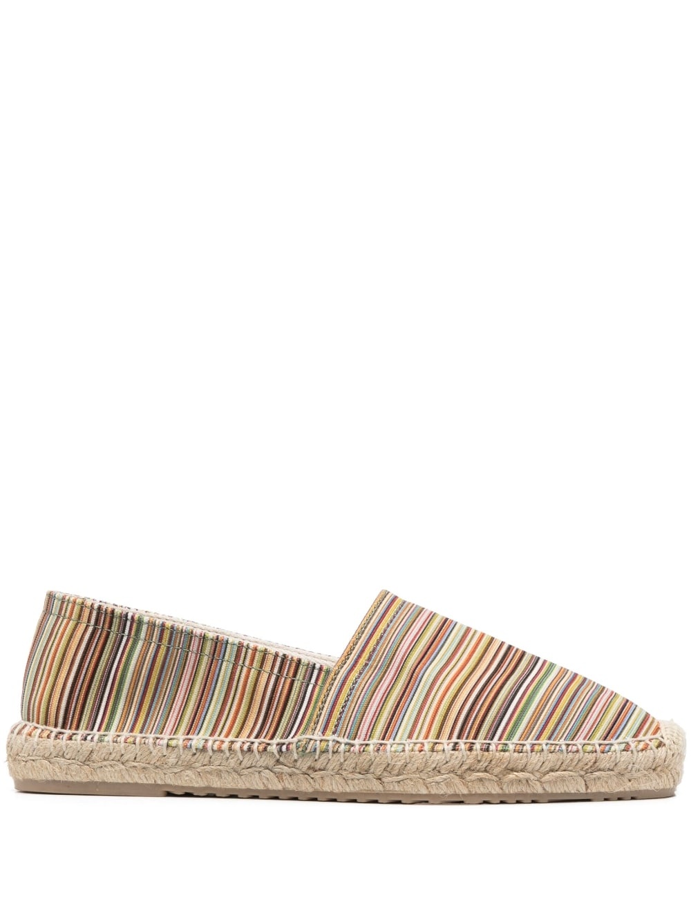 all-over stripes print espadrilles - 1