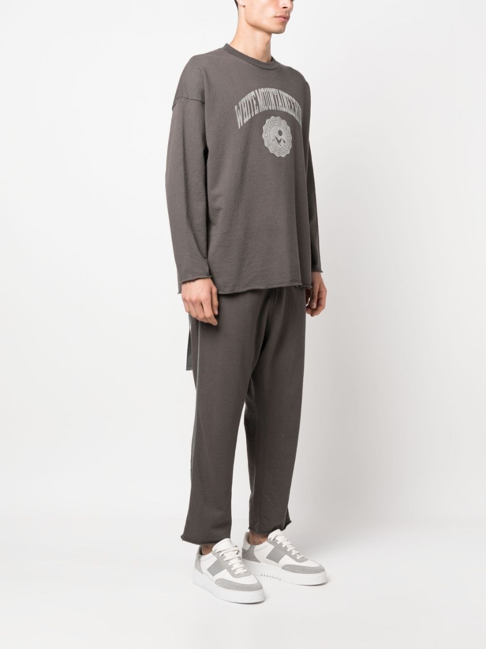 logo-print draped-strap sweatshirt - 3