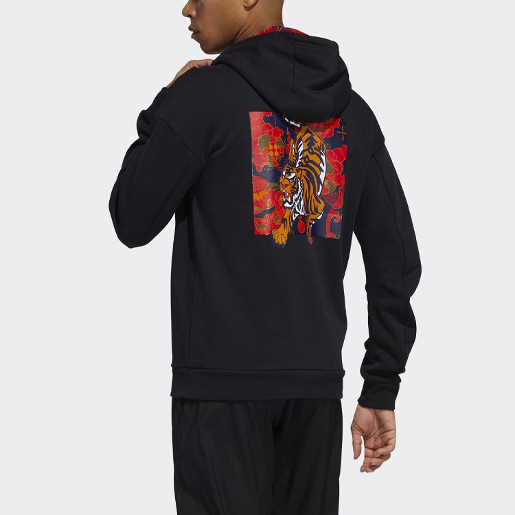 adidas Graphic Hooded Sweatshirt Gg0775 Black GG0775 - 4