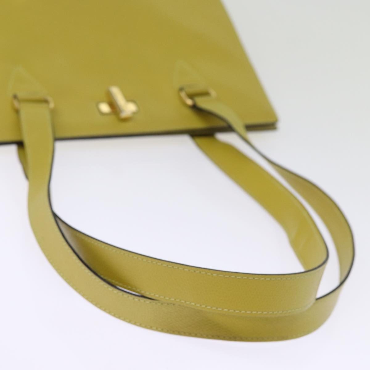 CELINE Tote Bag Leather Yellow - 7