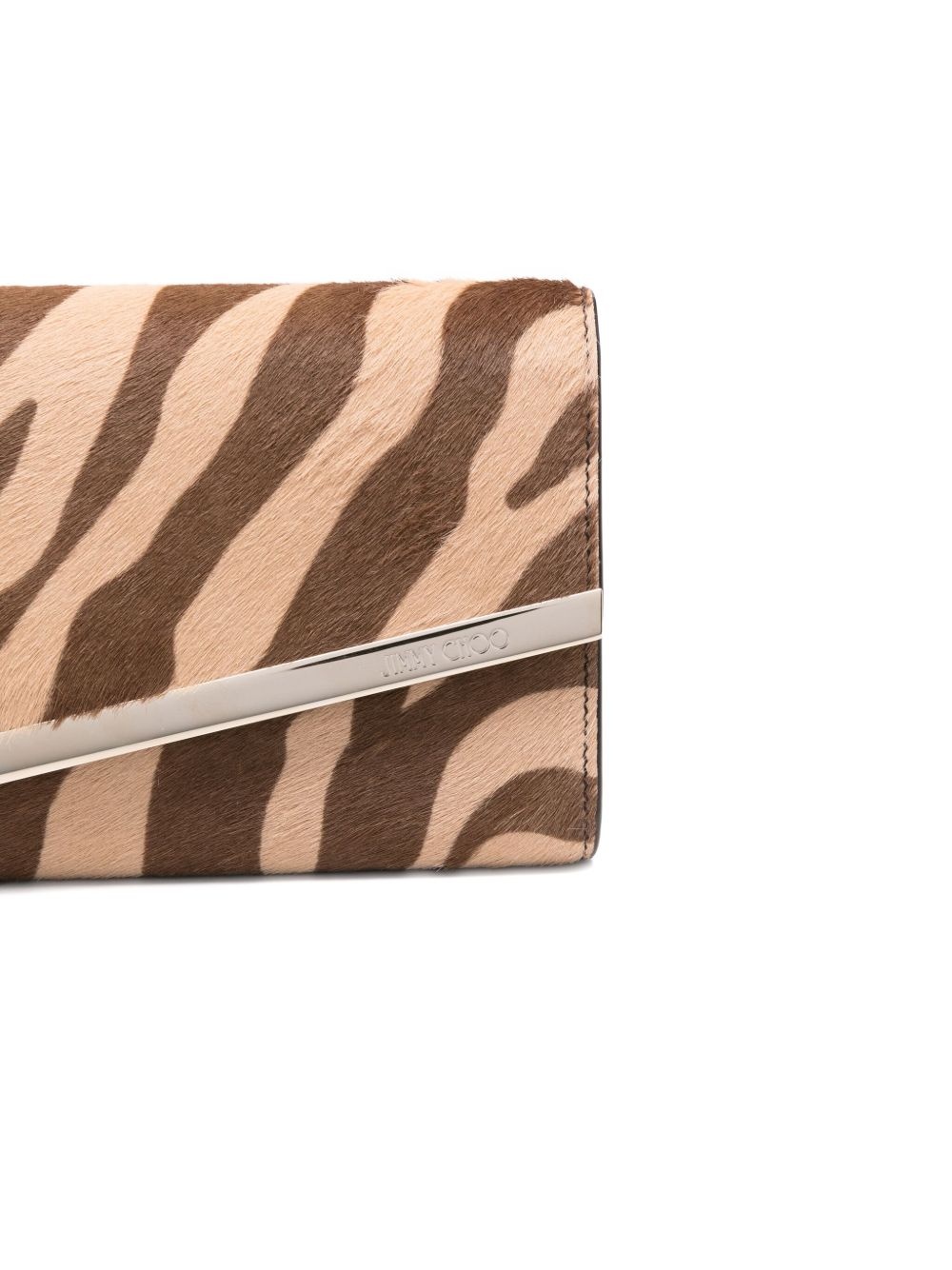 Emmie zebra-print clutch bag - 4