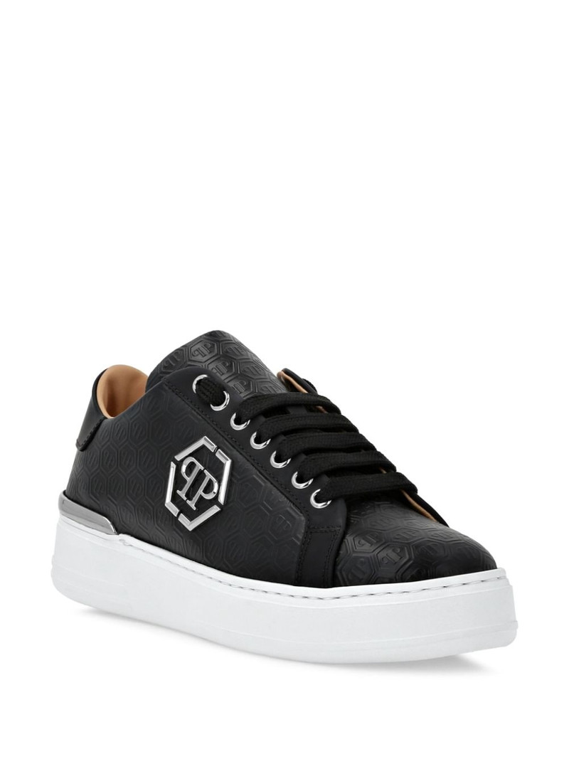 PHILIPP PLEIN monogram lo-top sneakers outlook