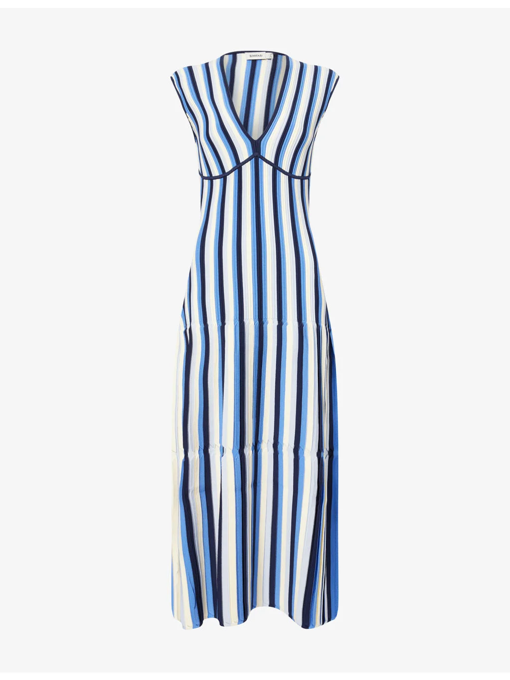 Lianne Pleated Knitted Midi Dress - 1