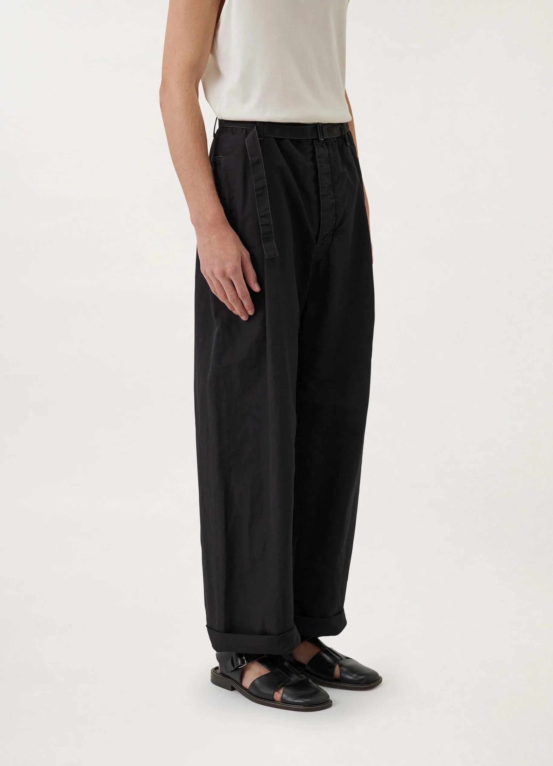 BELTED EASY PANTS
POLYAMIDE LINEN COTTON - 4