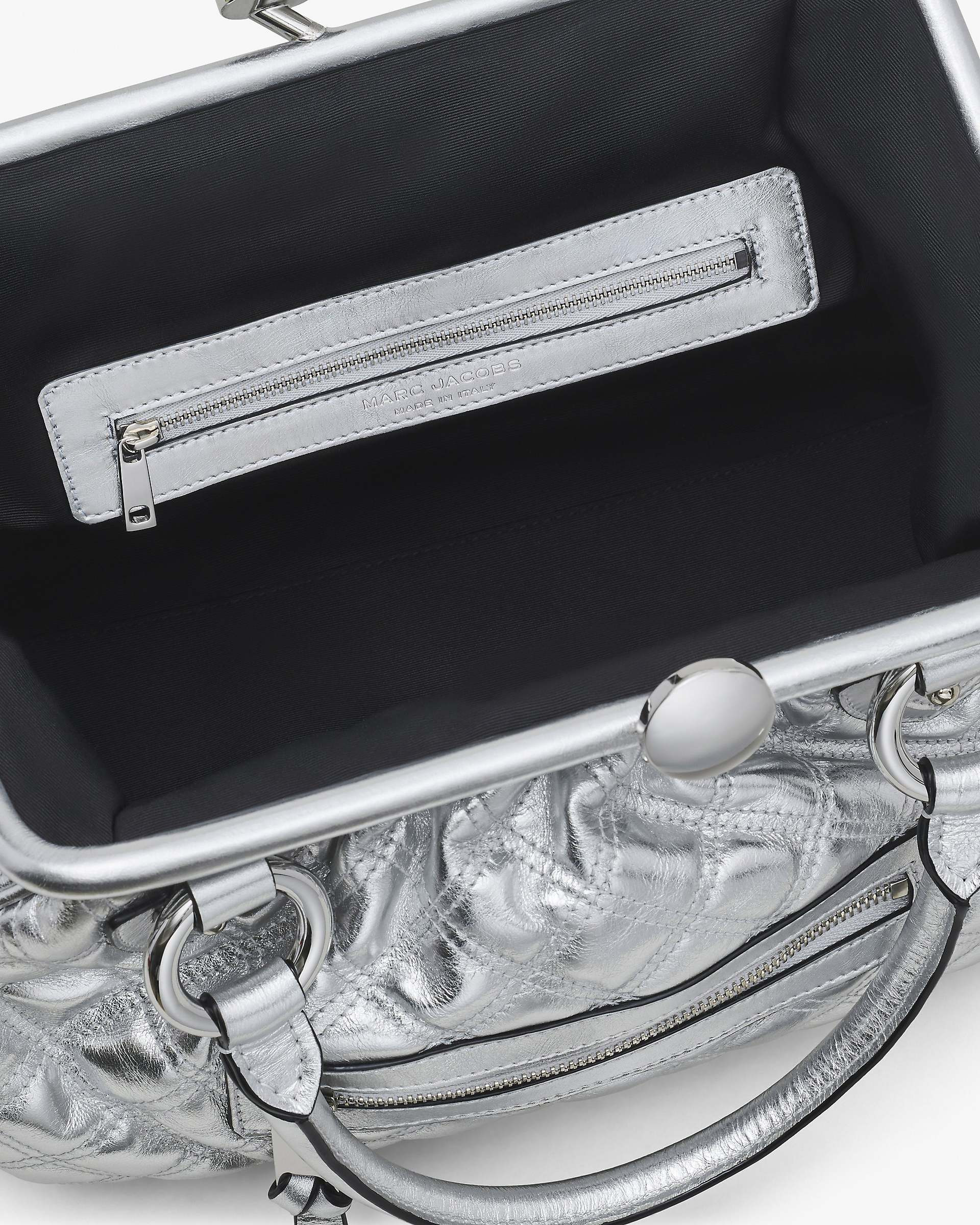 RE-EDITION QUILTED METALLIC LEATHER STAM BAG - 6