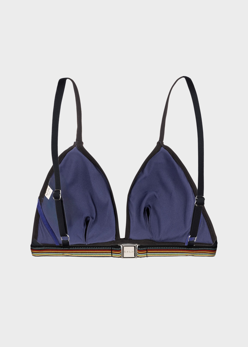 Paul Smith Black 'Signature Stripe' Bikini Top outlook