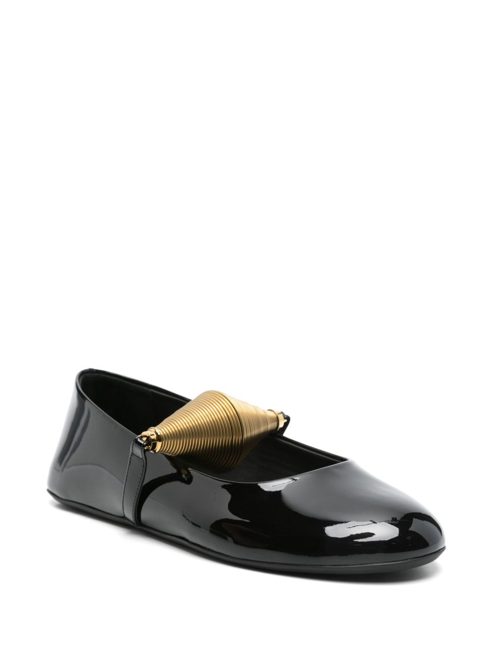 jewel-detail ballet flats - 2