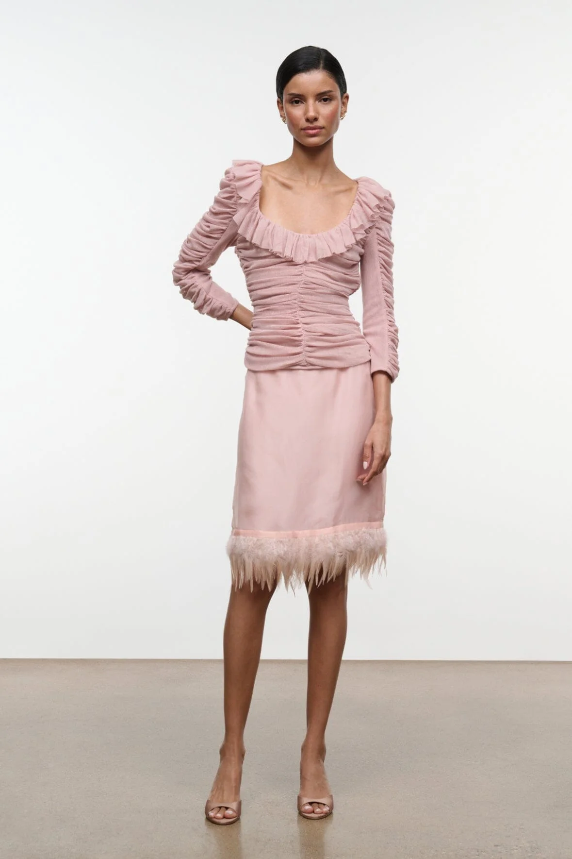 STAUD GRETTA TOP SANDROSE - 1