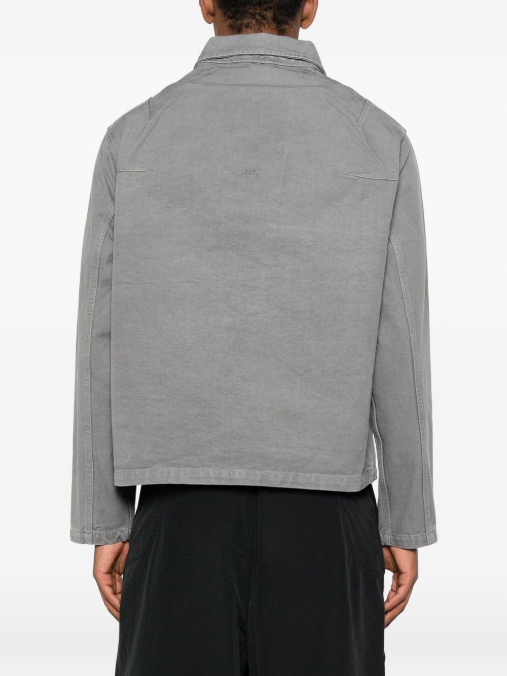 zip-fastening panelled jacket - 4