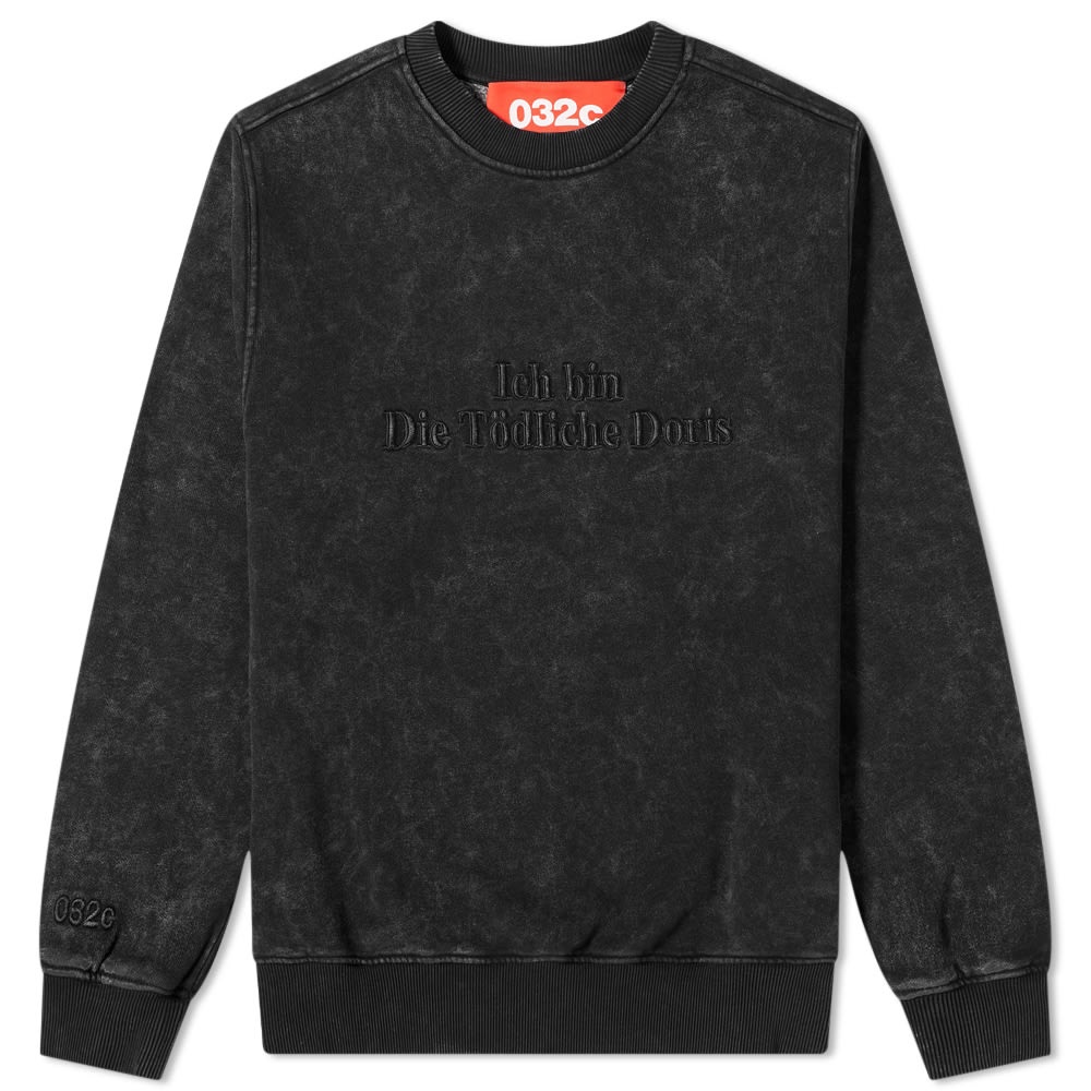 032c Ich Bin Embroidered Crew Sweat - 1