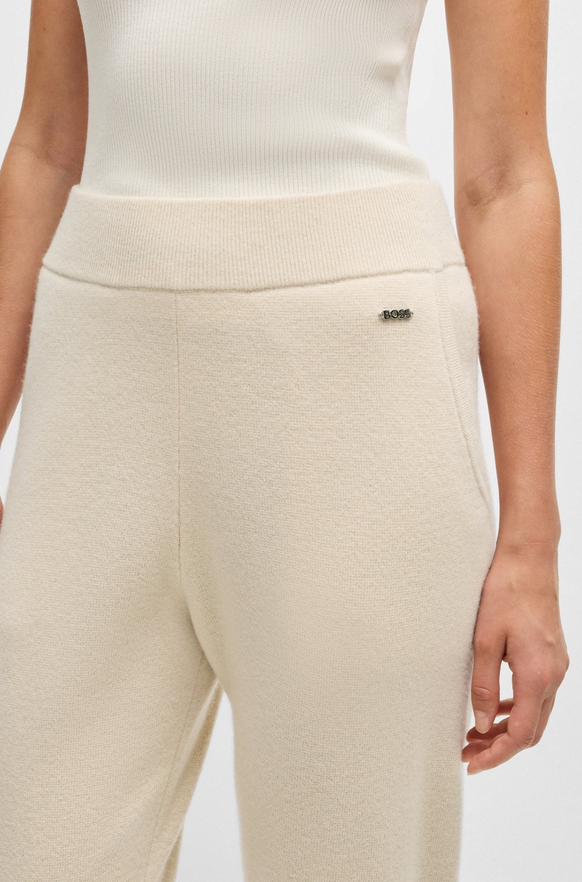 KNITTED TROUSERS IN WOOL AND CASHMERE - 5