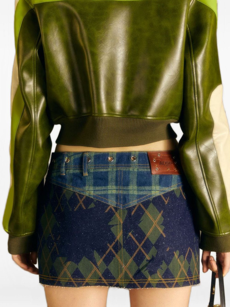 argyle-pattern skirt 3
