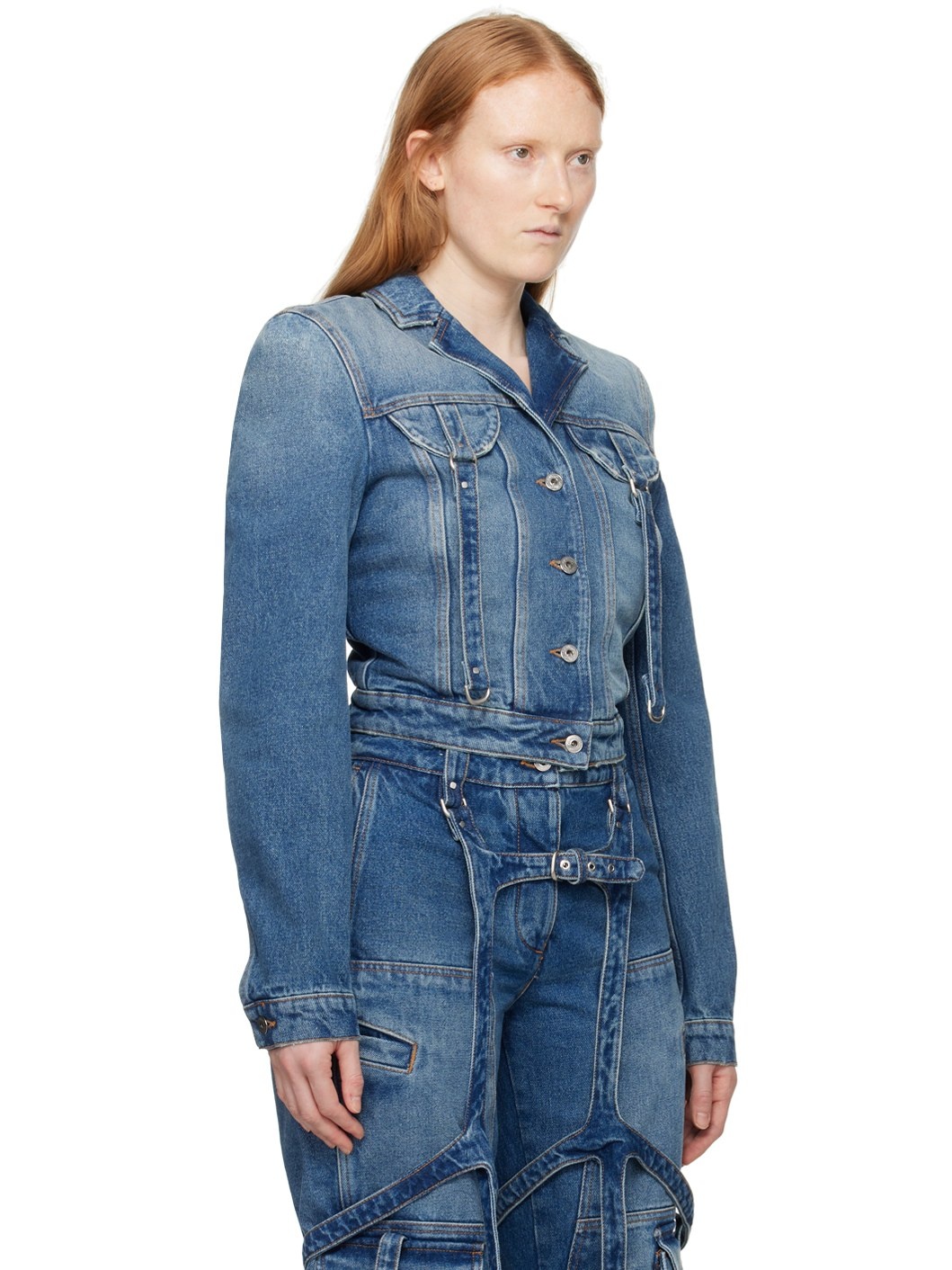 Blue Cargo Denim Jacket - 2