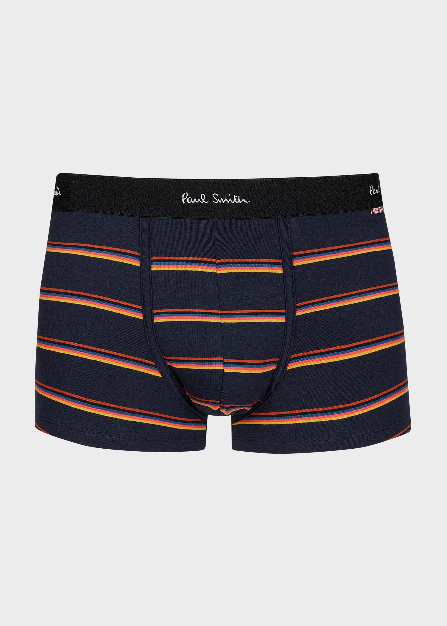 Navy Blue 'Artist Stripe' Boxer Briefs - 1