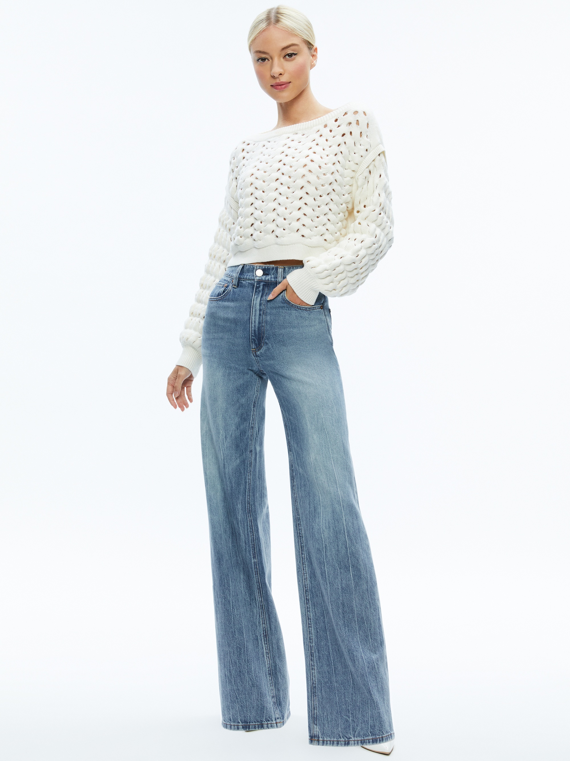 ALLENE CABLE KNIT CREWNECK - 6