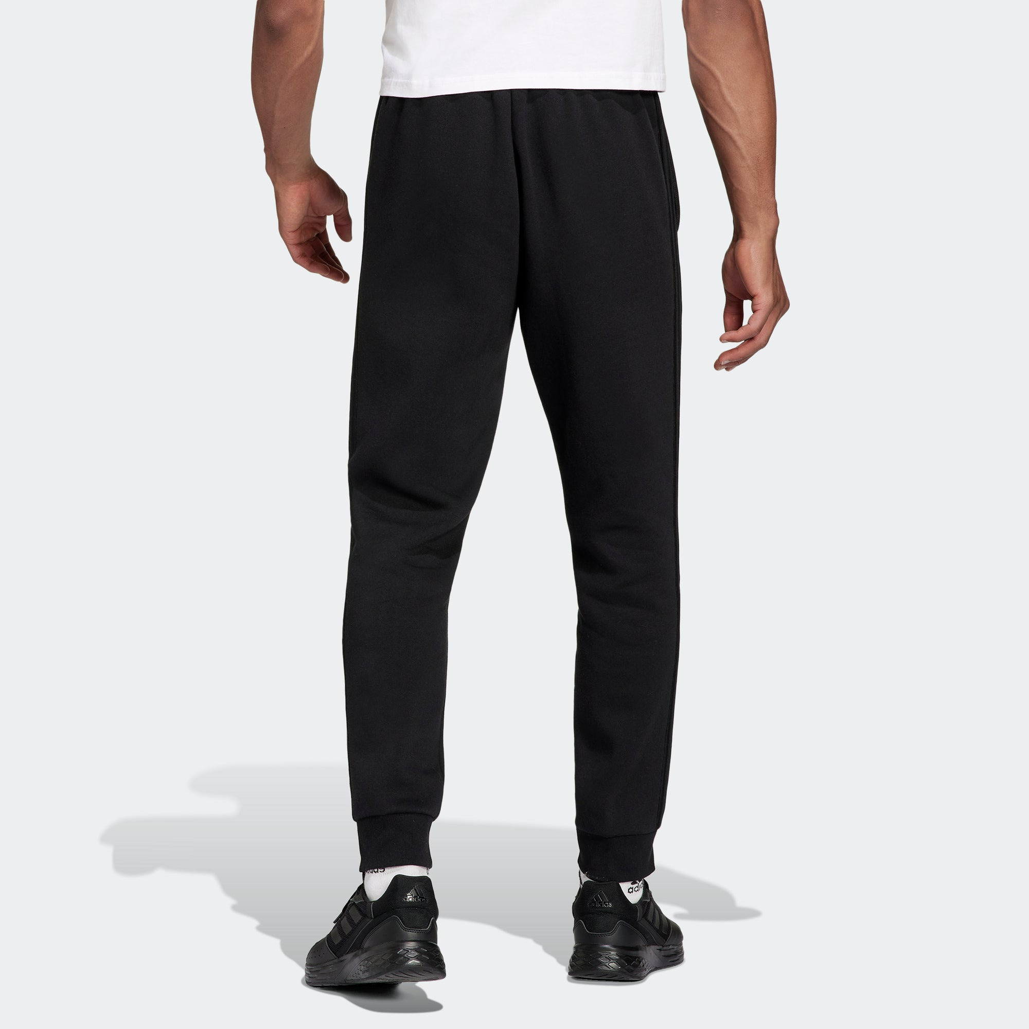 Men's adidas 3s Fl Tc Pt Casual Breathable Sports Bundle Feet Long Pants/Trousers Black H57046 - 3
