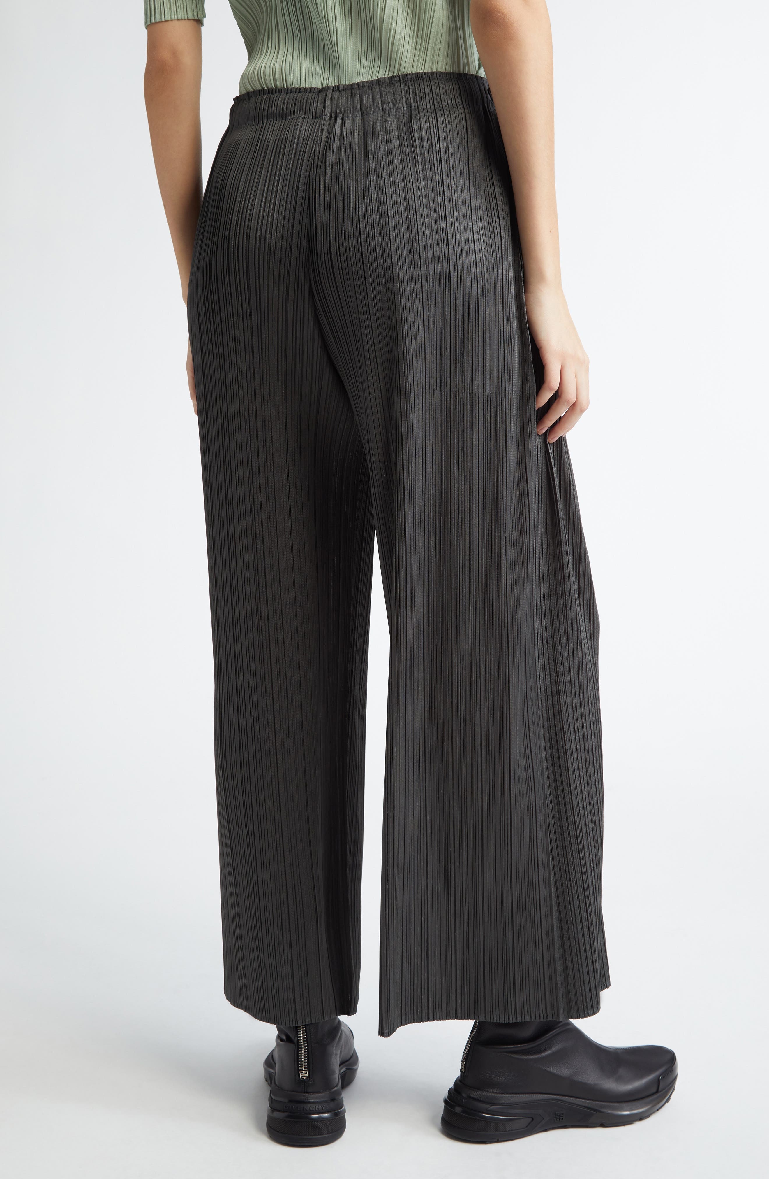 Pleats Please Issey Miyake Monthly Colors June Pleated Pants in Charcoal Gray at Nordstrom - 2