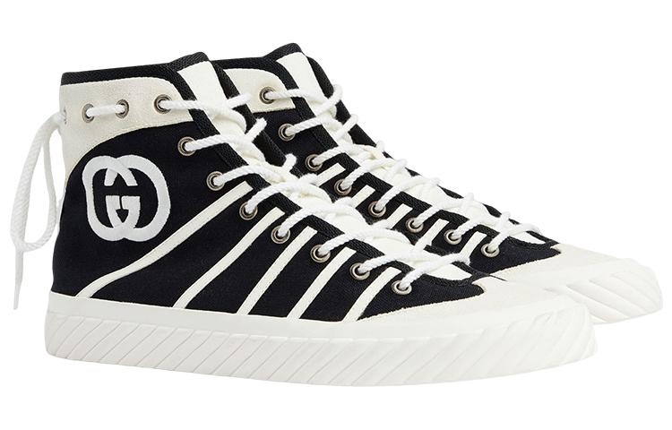 Gucci GG Tortuga High Sneakers 'Black White' 741893-FABJU-1297 - 2