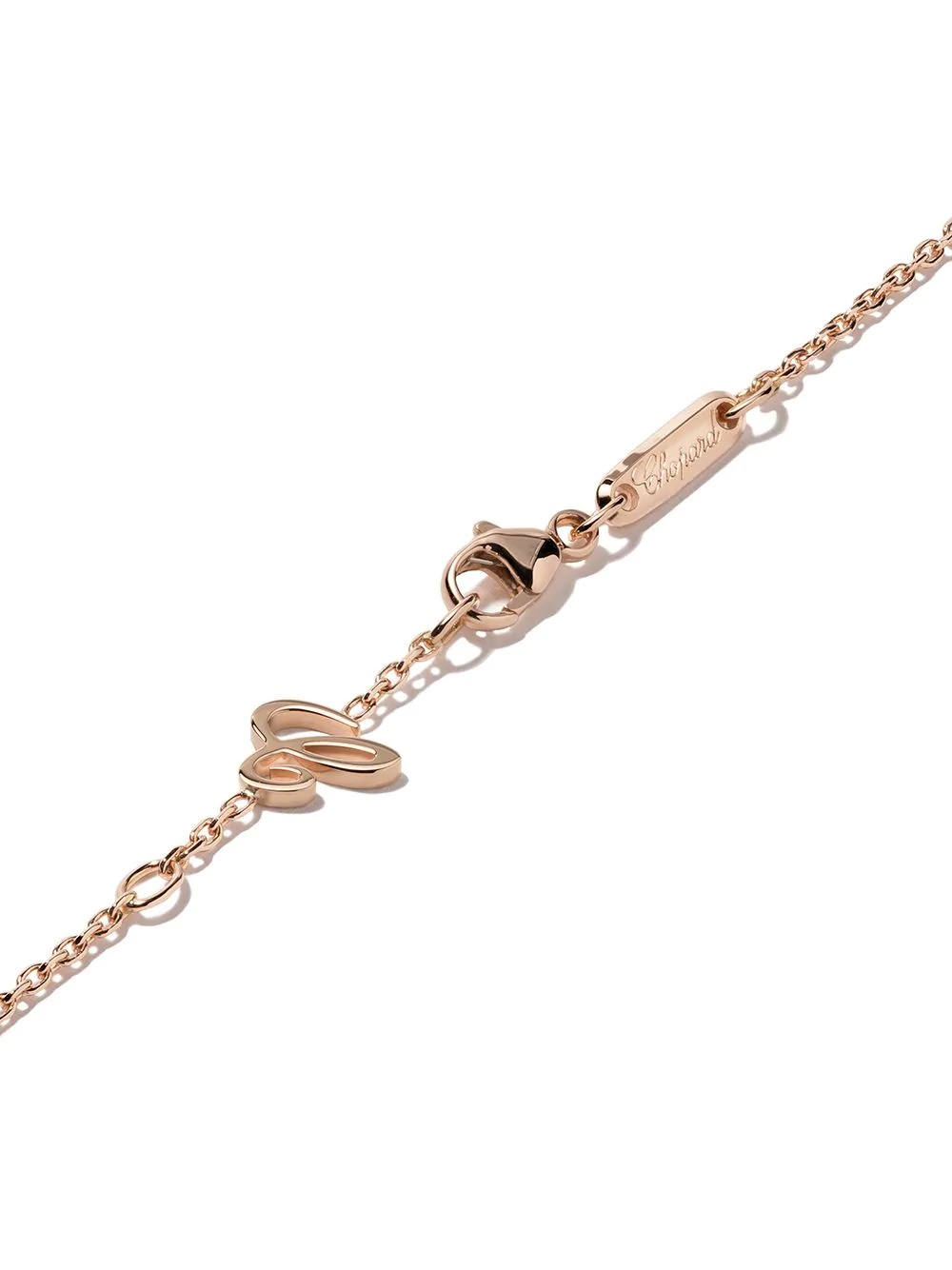 18kt rose gold Ice Cube necklace - 4