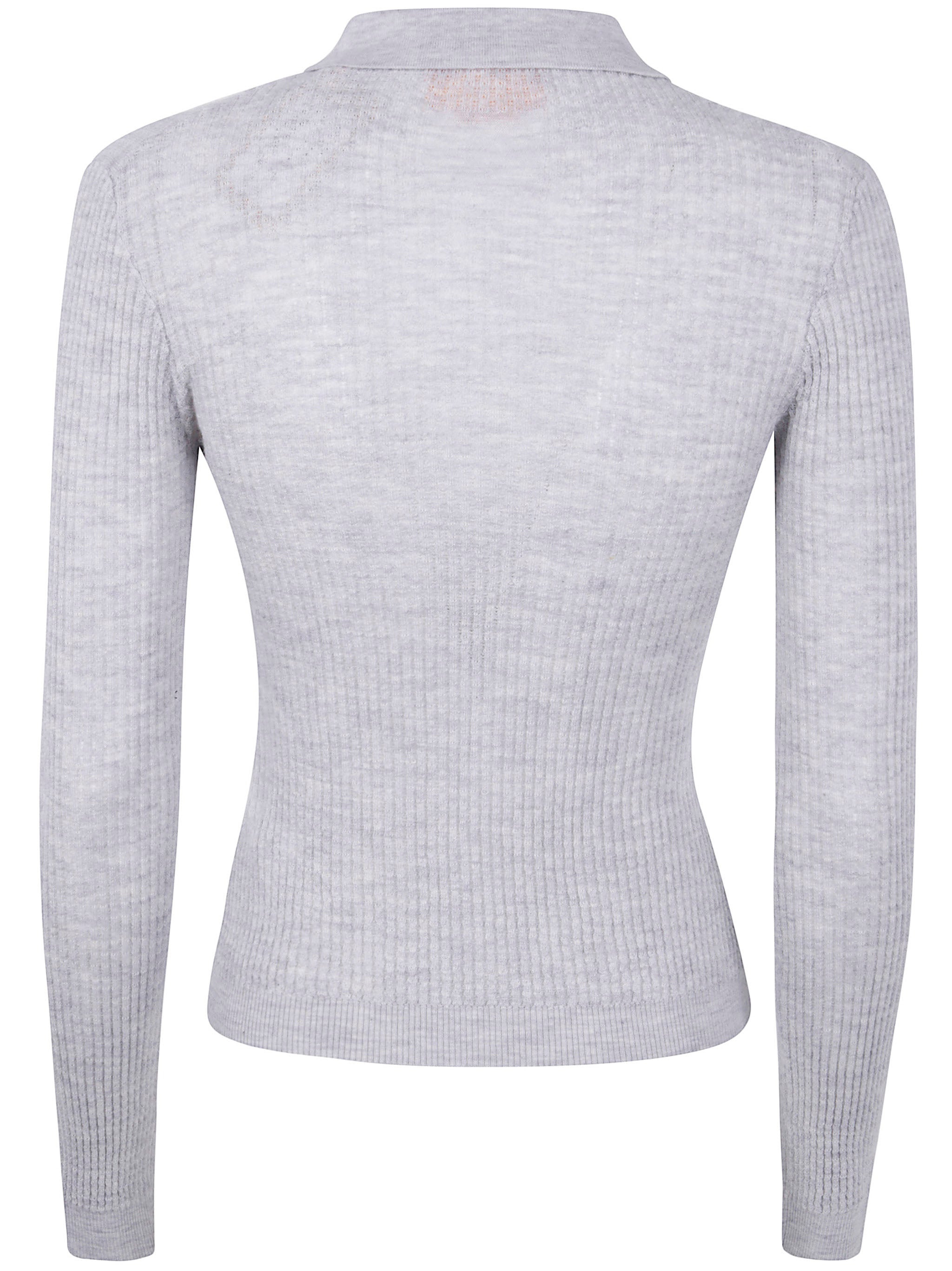 Guest In Residence Women Long Sleeves "Shrunken" Cashmere Polo Shirt - 2