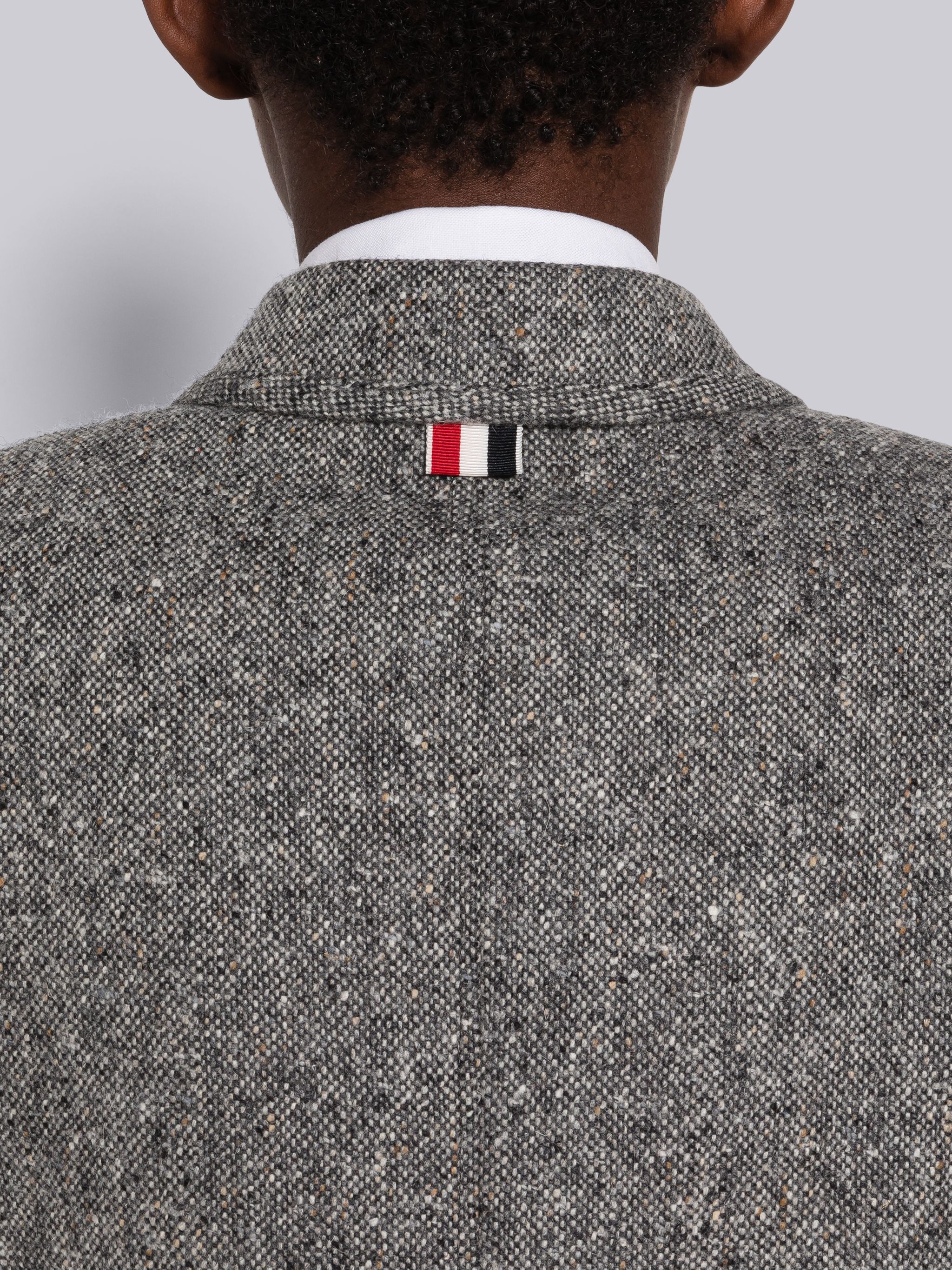 Donegal Wool Sleeveless Double Breasted Sack Sport Coat - 5