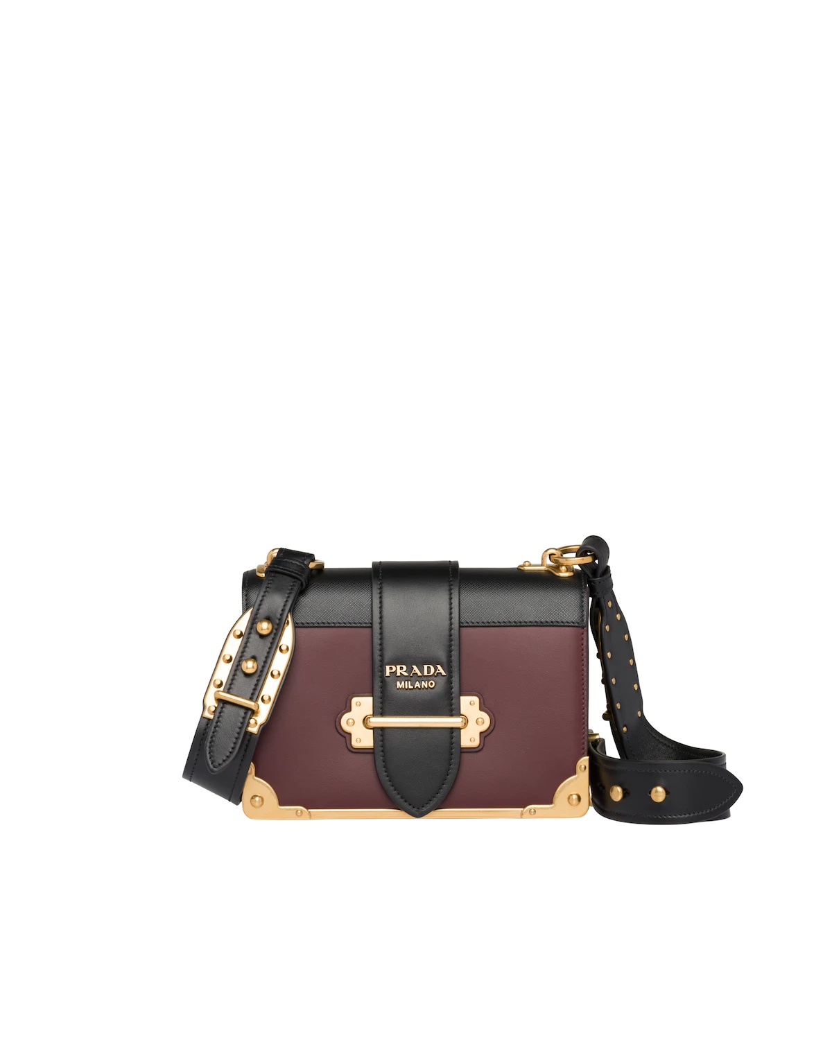 Leather Prada Cahier Bag - 1