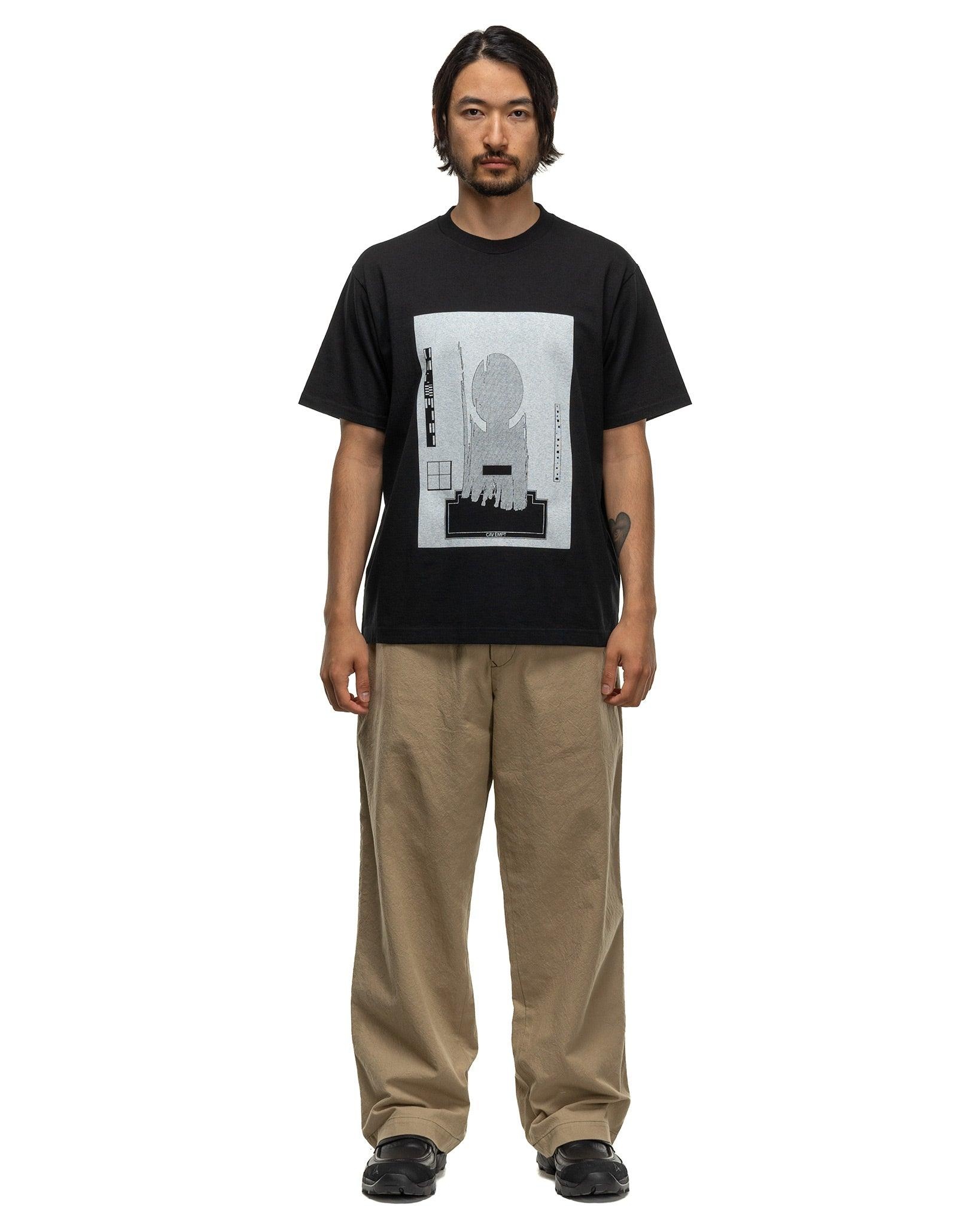 Cav Empt VS 48io 8DJ4 T-Shirt Black | slamjam | REVERSIBLE