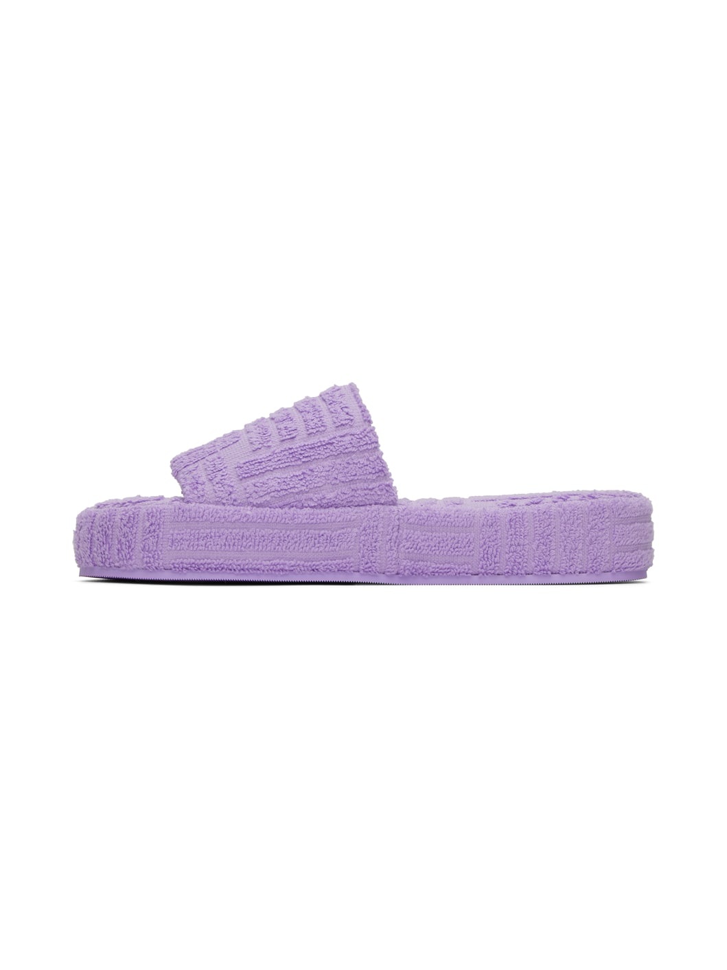 Purple Resort Sponge Flat Sandals - 3