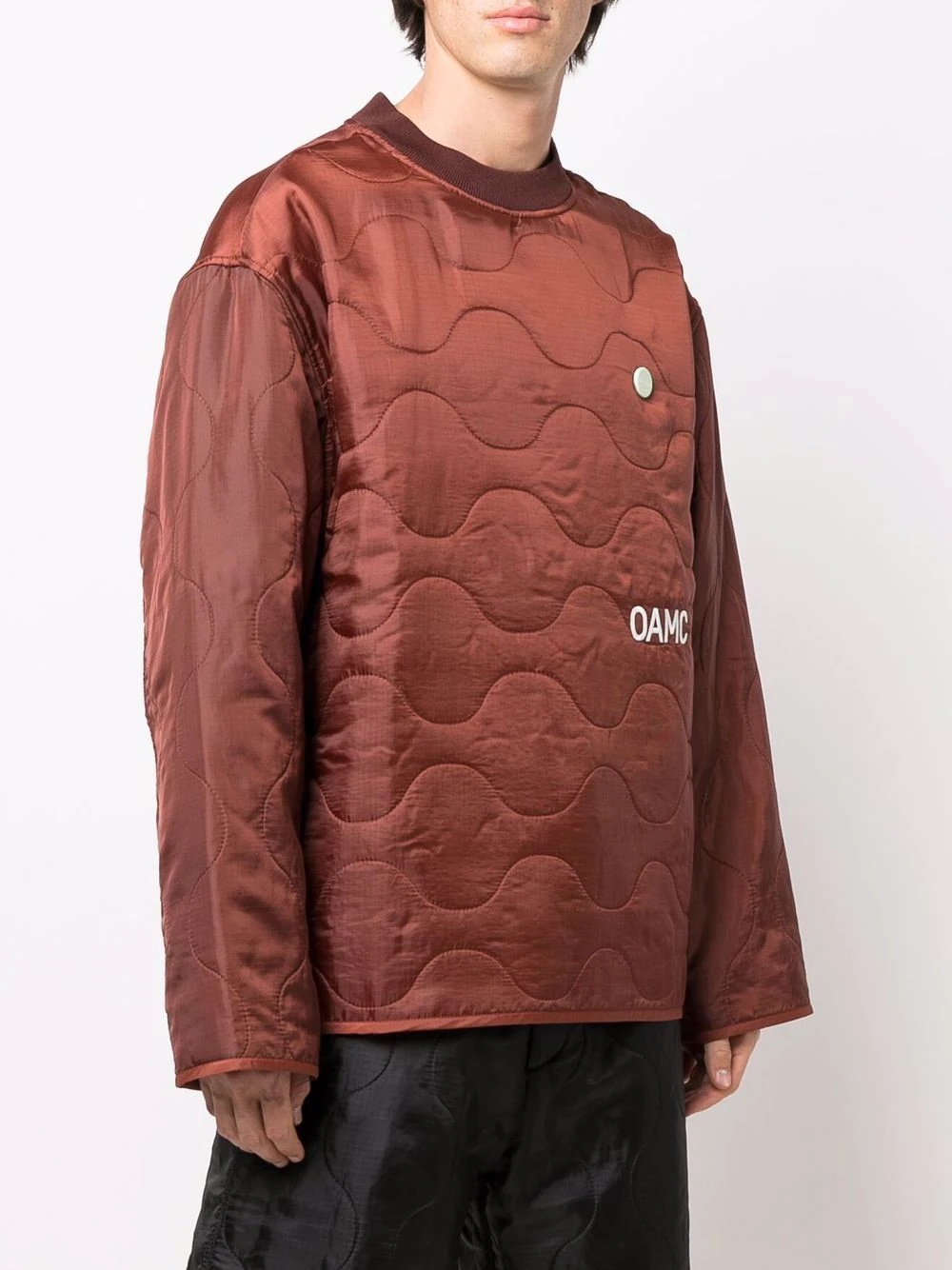 Peacemaker-print quilted jacket - 3