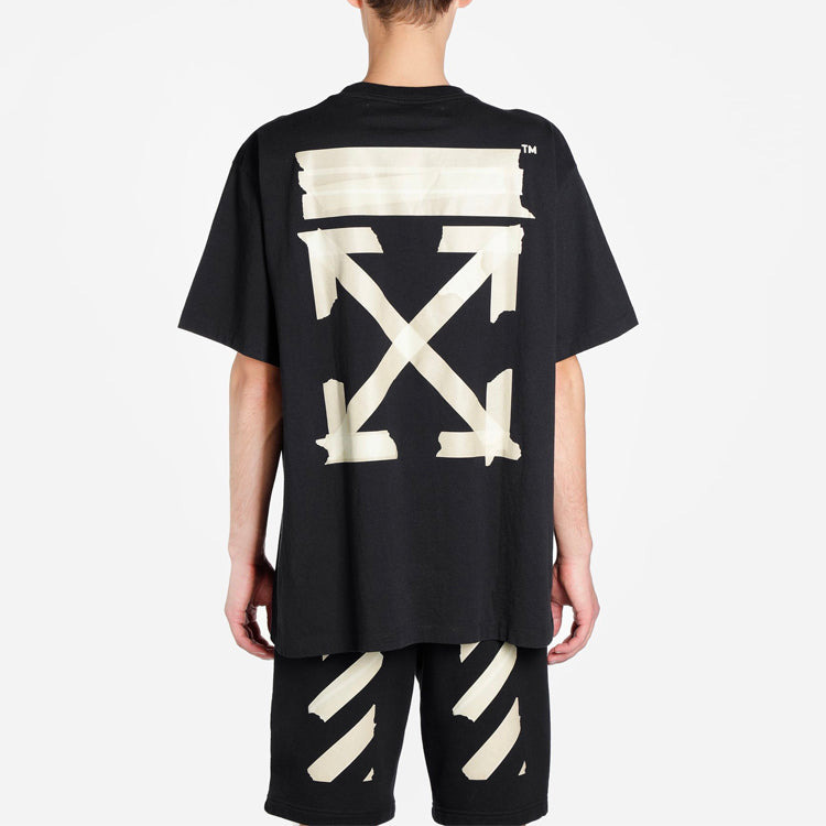 Off-White Bronzing arrow printing Unisex Black OMAA038G20JER0021048 - 4