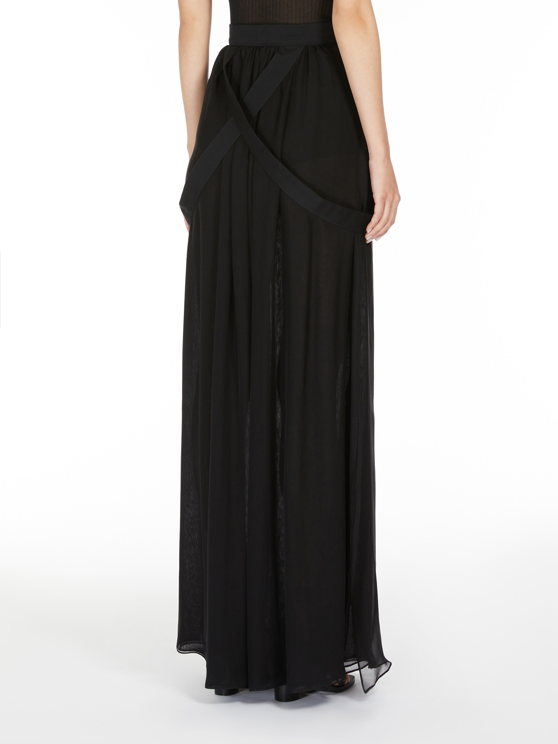 JEDY Long skirt in silk chiffon - 4