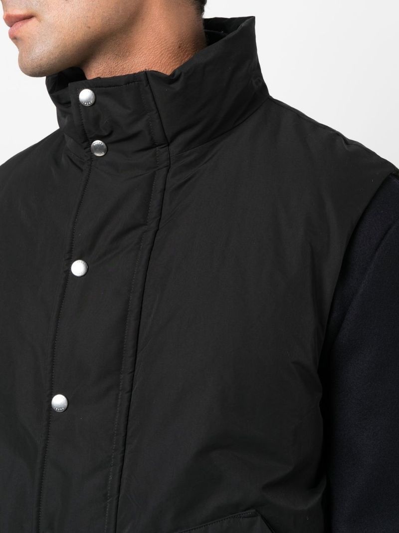double-layer gilet wool jacket - 5