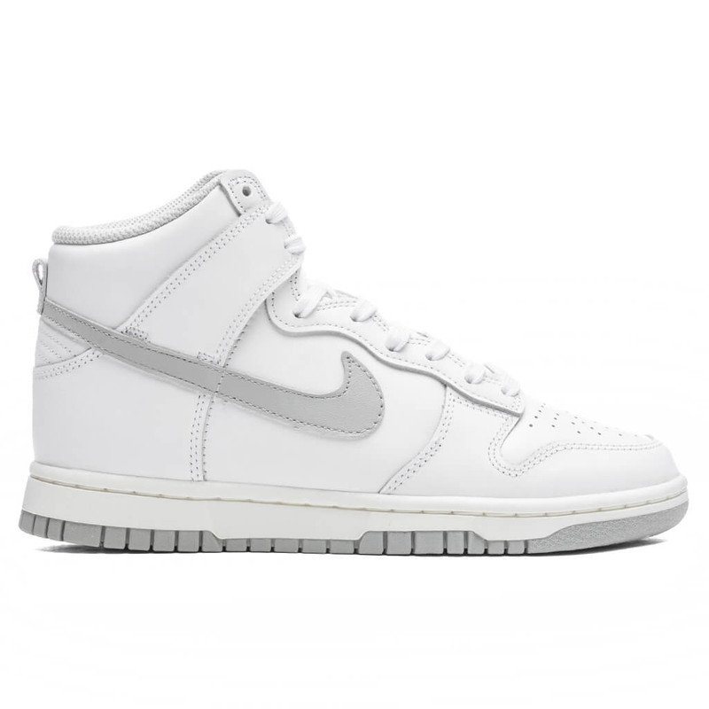 NIKE WOMEN'S DUNK HIGH - WHITE/GREY FOG/SAIL - 1